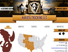 Tablet Screenshot of nakotatrucking.com